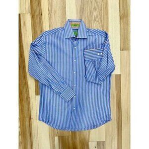 Bristol & Bull Striped Dress Shirt M 32/33 Cotton